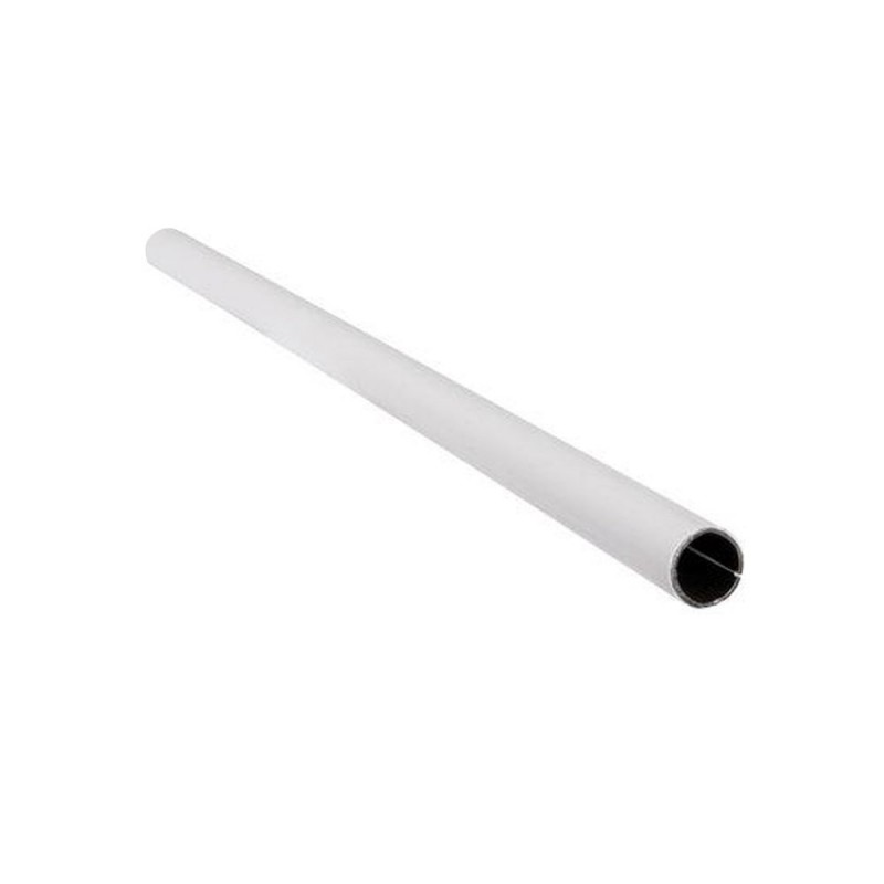 TUBE ACIER PLASTIFIE BLANC